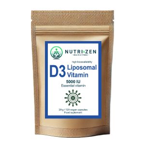 NUTRI&ZEN Lipozomálny D3 vitamín 5000 IU 120 kapsúl / 29g