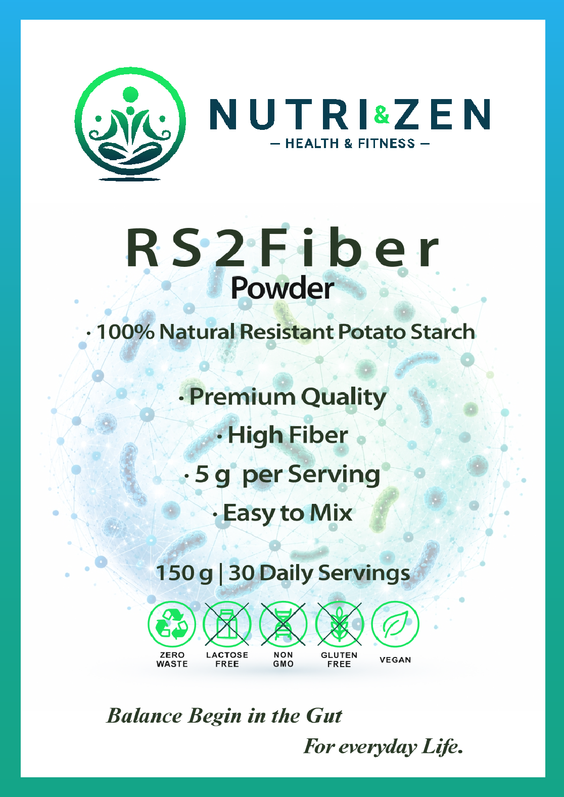 NUTRI&ZEN RS2 vláknina 150 g